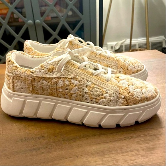 FREE PEOPLE CROCHET SNEAKERS - Picture 3 of 6